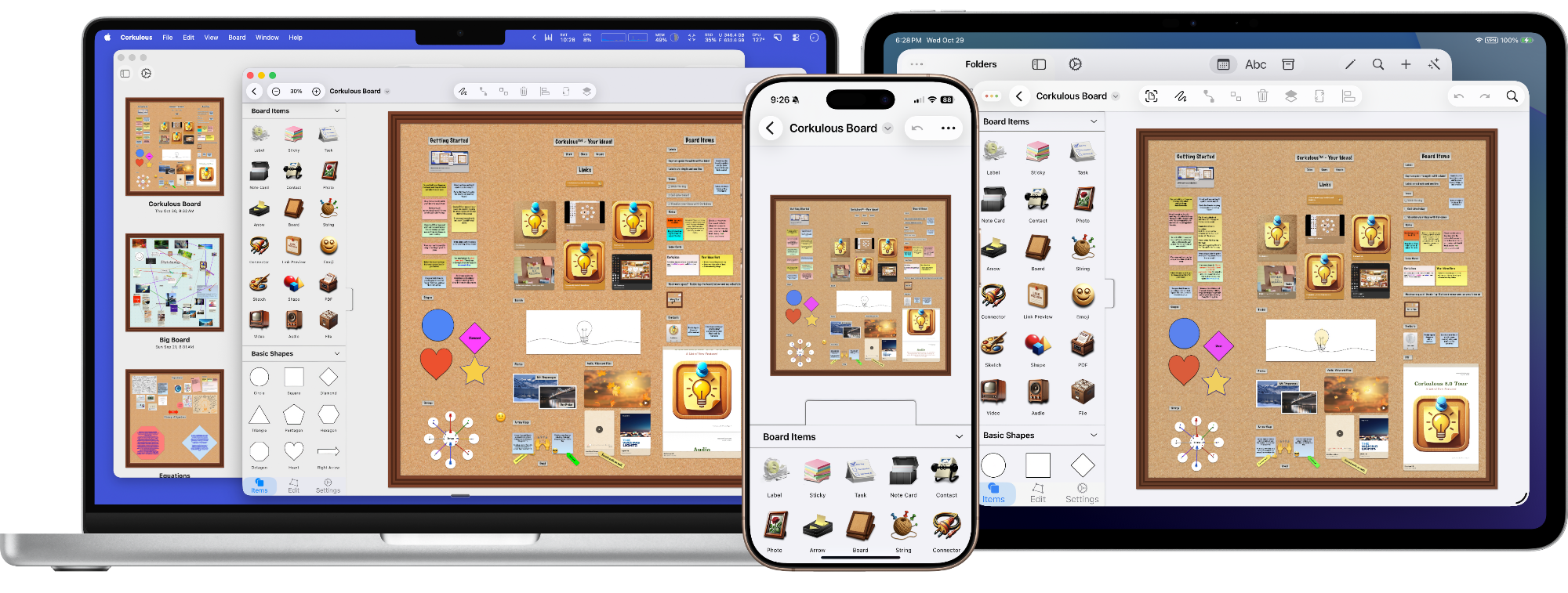 Corkulous on Mac, iPad, and iPhone